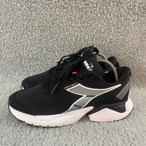 Diadora Mythos Blushield Vigore 2 Women's 7 Running Walking Comfort Black Shoes
